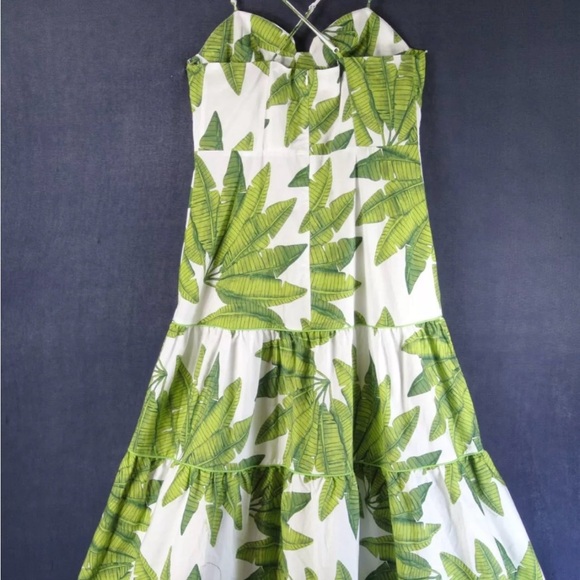 FARM Rio Green Leaf Print Maxi Dress - Picture 5 of 8